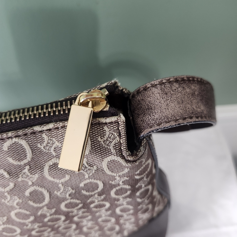 Vintage CELINE Brown and Cream Crossbody Bag - Picture 3 of 14